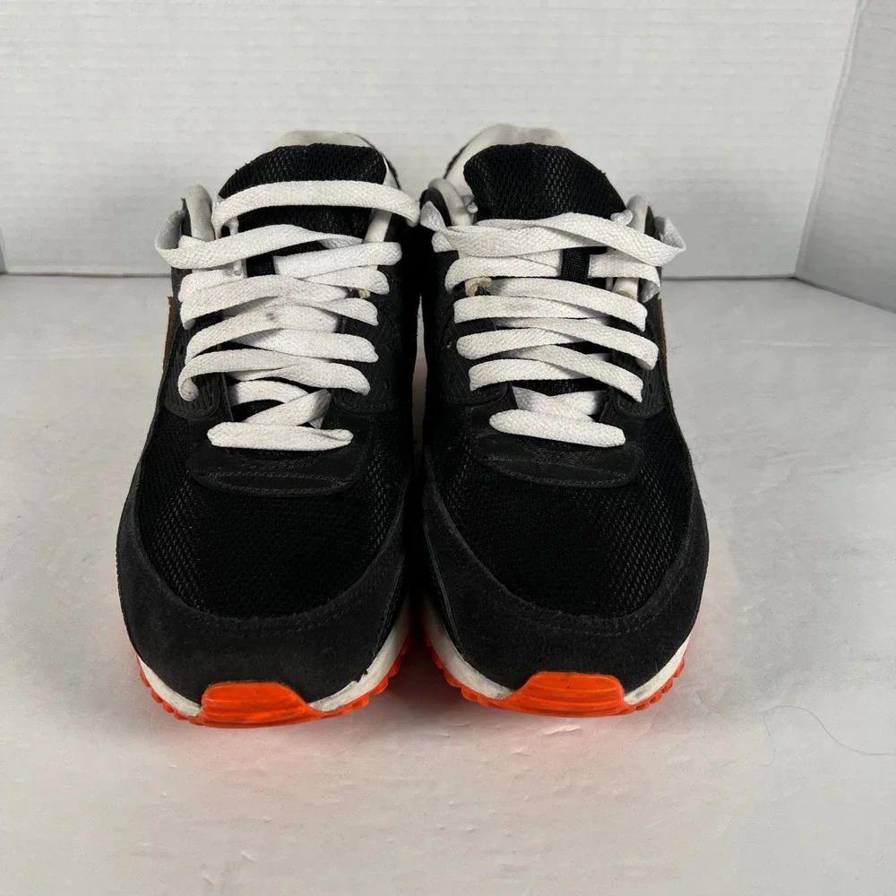 Nike Air Max 90 Basketball Swoosh Black Safety Orange Mens 9 DJ5981-001